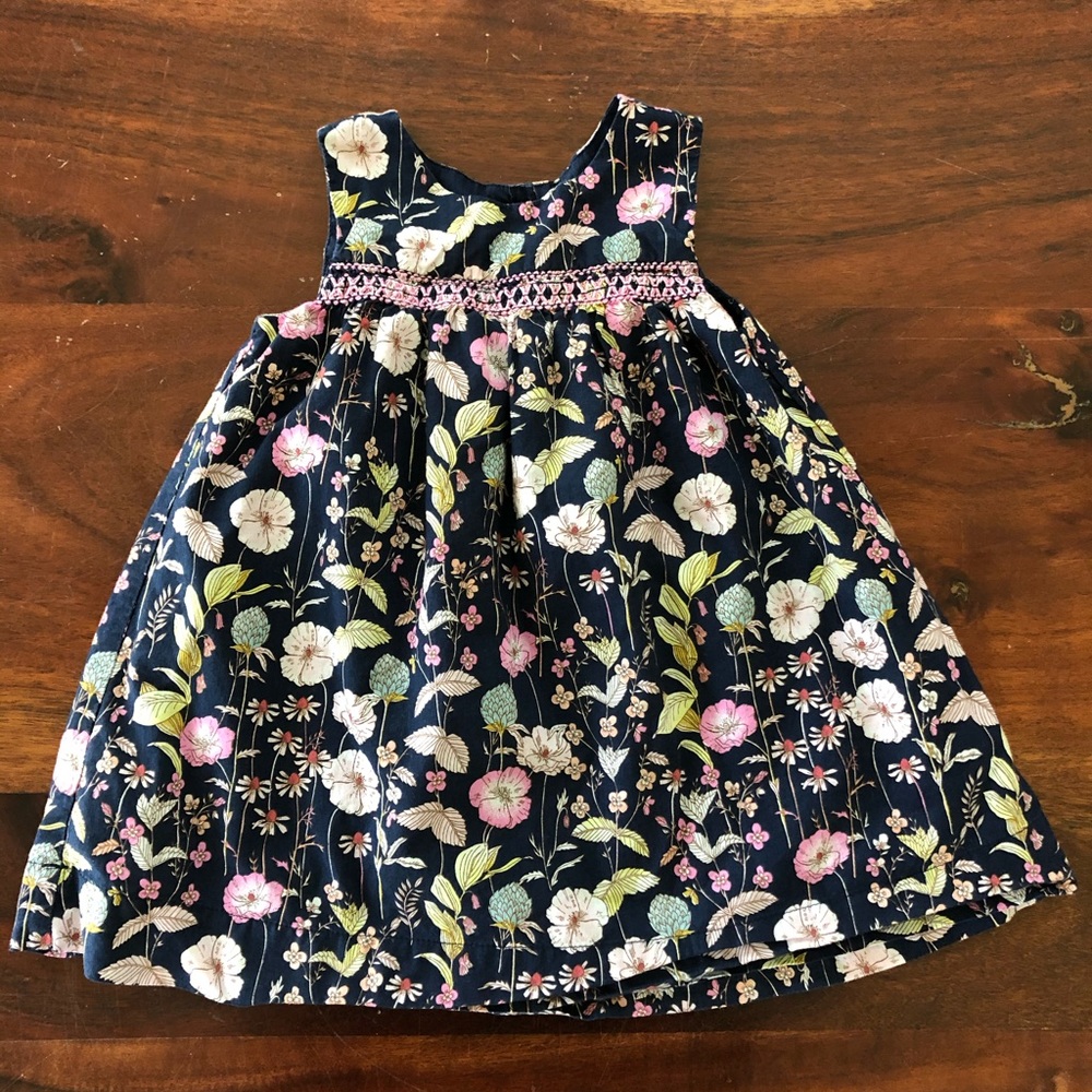Gap Navy Floral Dress